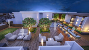 41 cosmo in tathawade amenities - Terrace Lounge